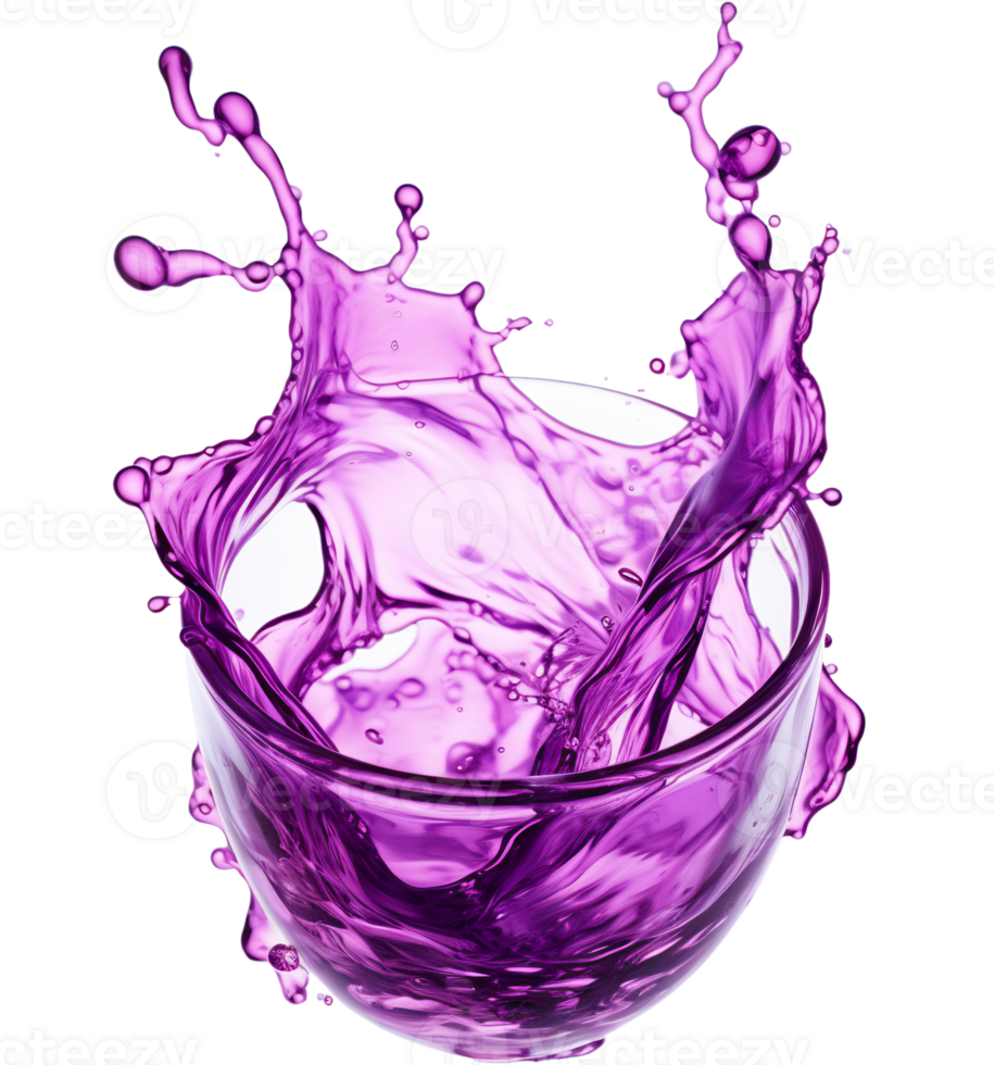 Colorful liquid splashes - Ai Generated - Generative AI png
