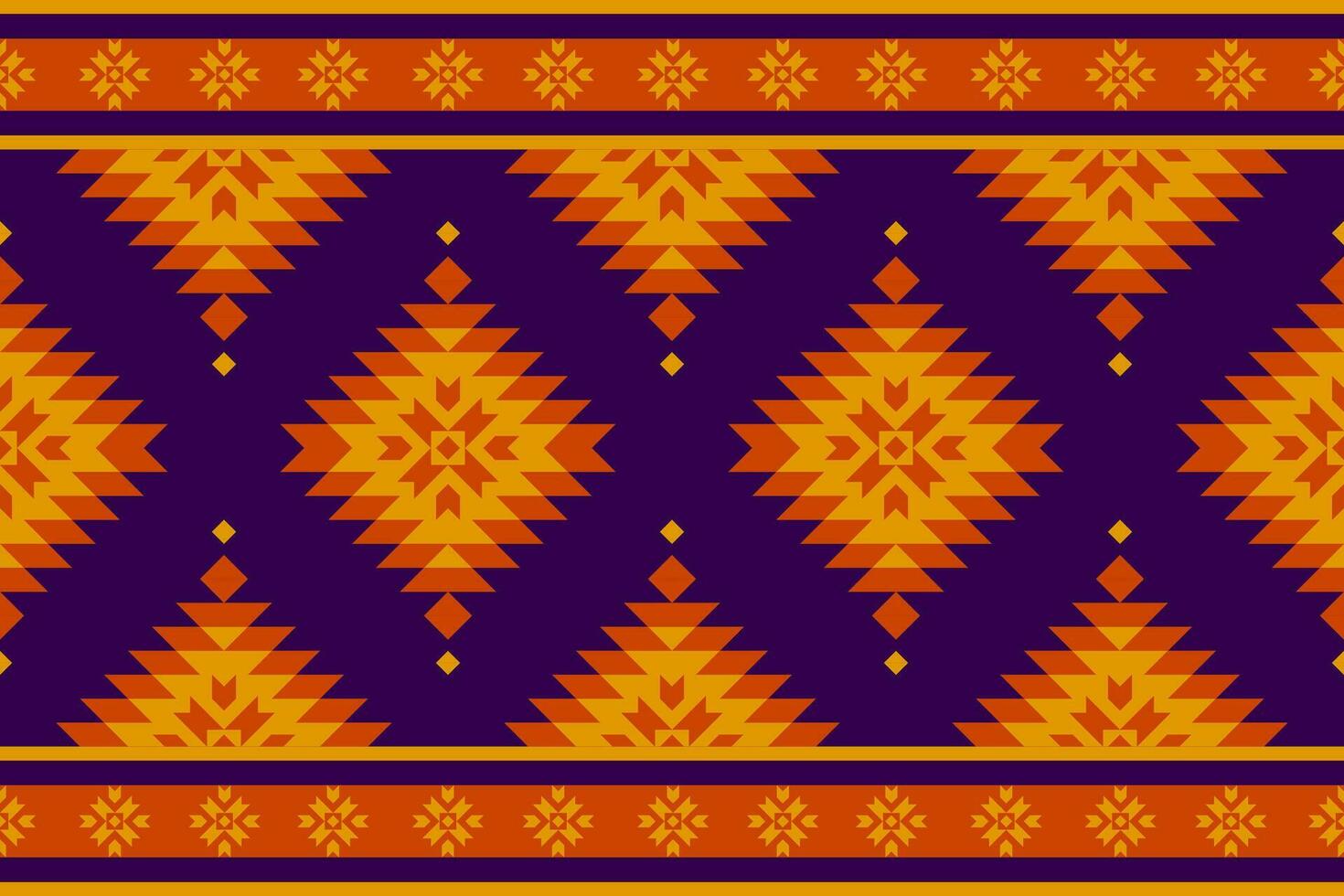 Carpet tribal pattern art. Geometric ethnic seamless pattern traditional. American, Mexican style. vector