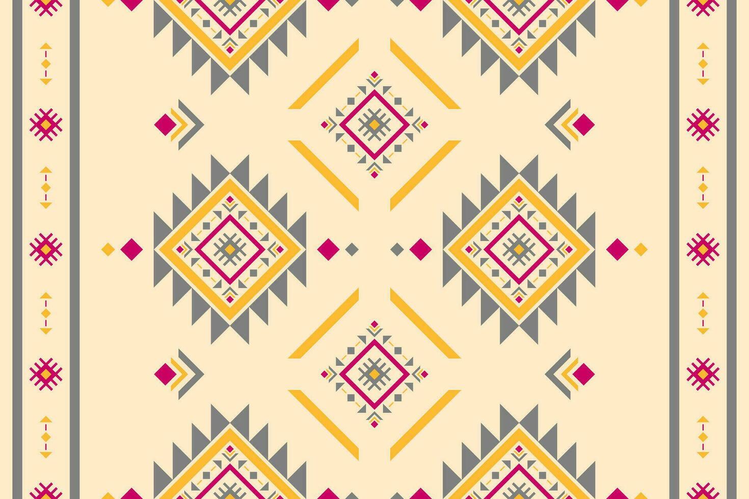 Carpet tribal pattern art. Geometric ethnic seamless pattern traditional. American, Mexican style. vector