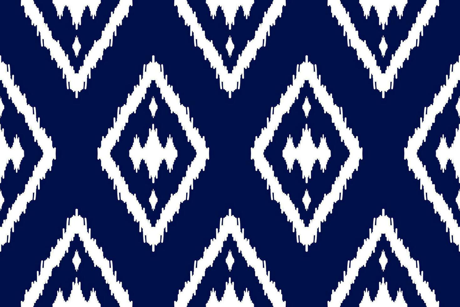 Fabric ethnic pattern art. Ikat seamless pattern in tribal. American, Mexican style. vector