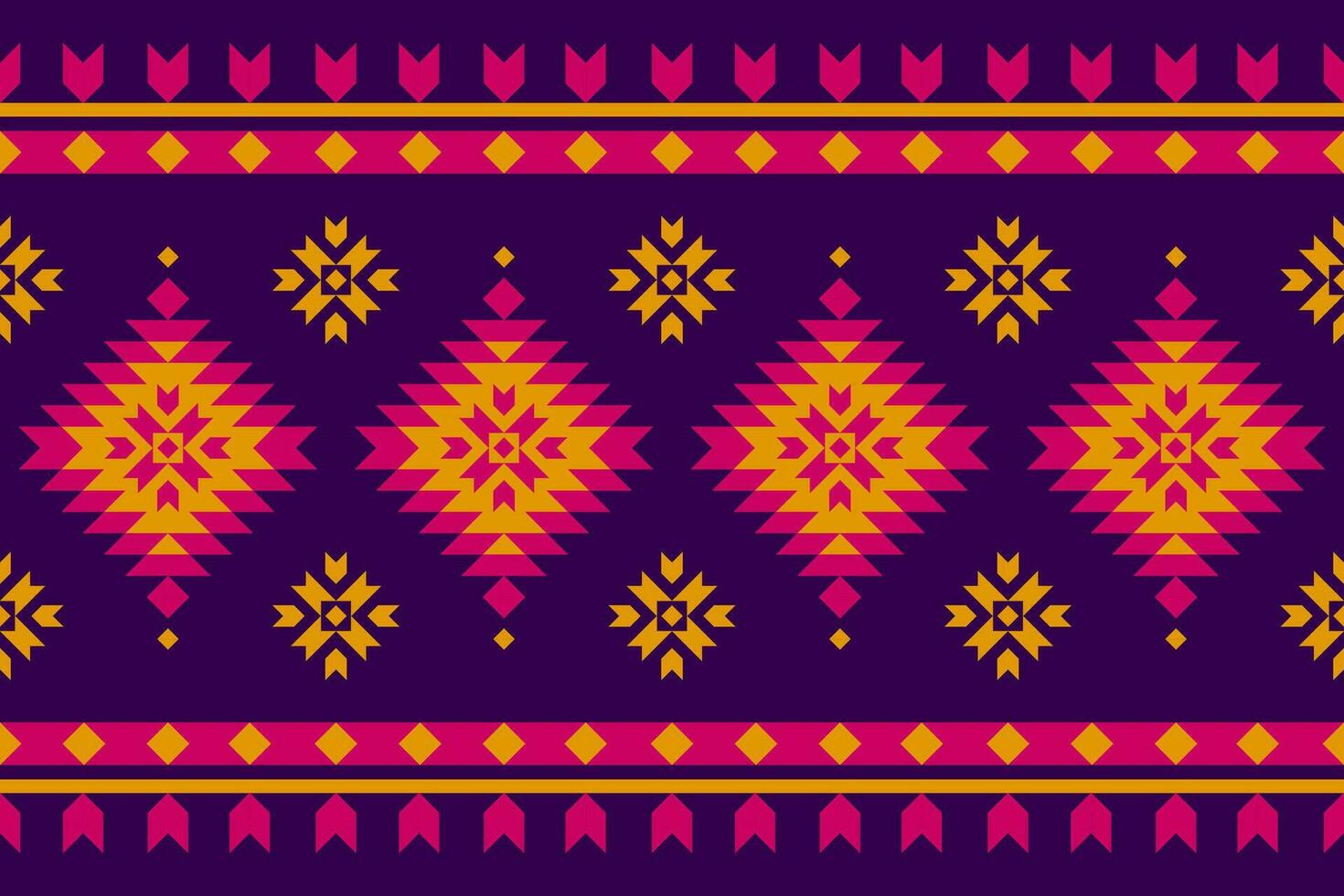 Carpet tribal pattern art. Geometric ethnic seamless pattern traditional. American, Mexican style. vector