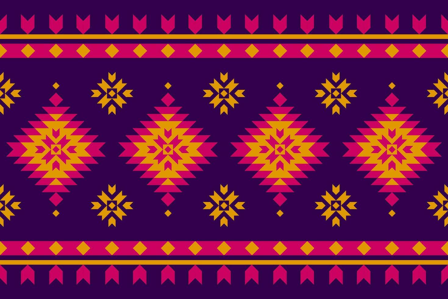 Carpet tribal pattern art. Geometric ethnic seamless pattern traditional. American, Mexican style. vector