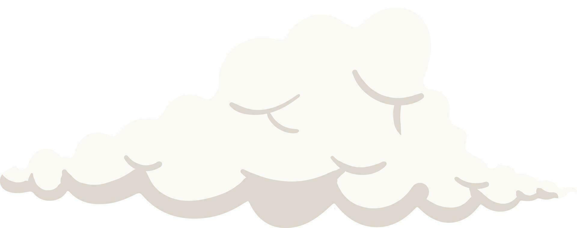 White Cloud Element vector