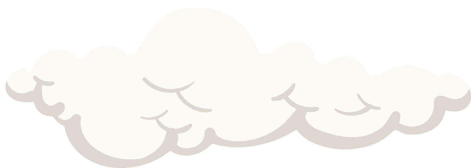 White Cloud Element vector