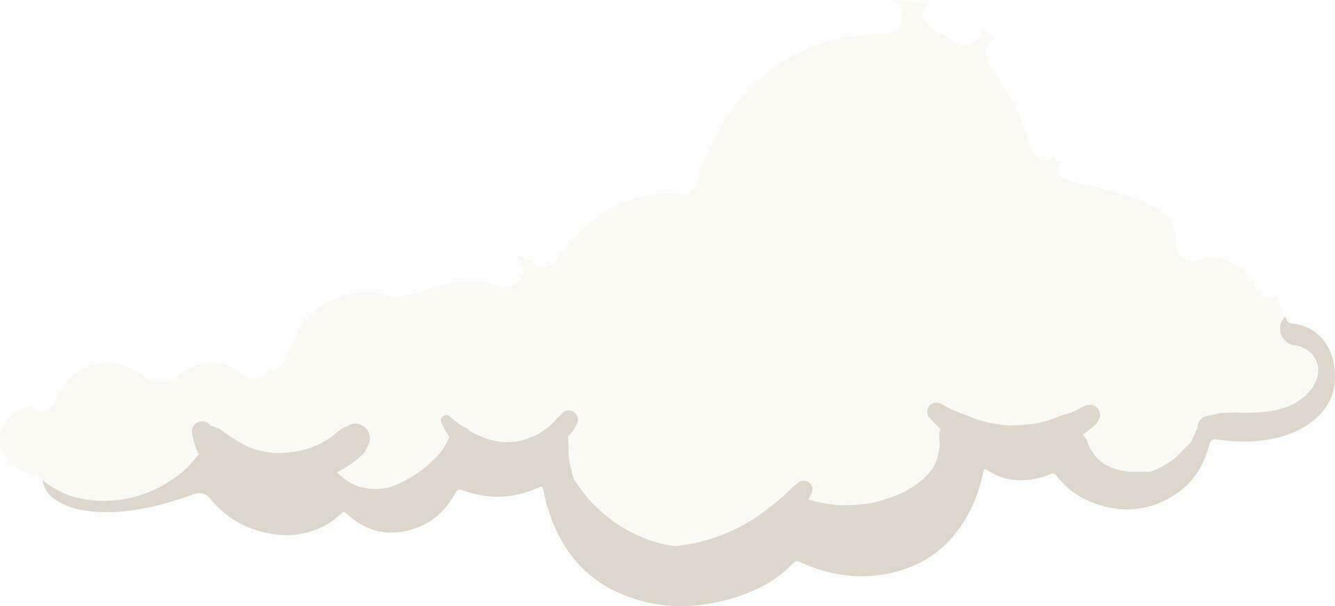 White Cloud Element vector
