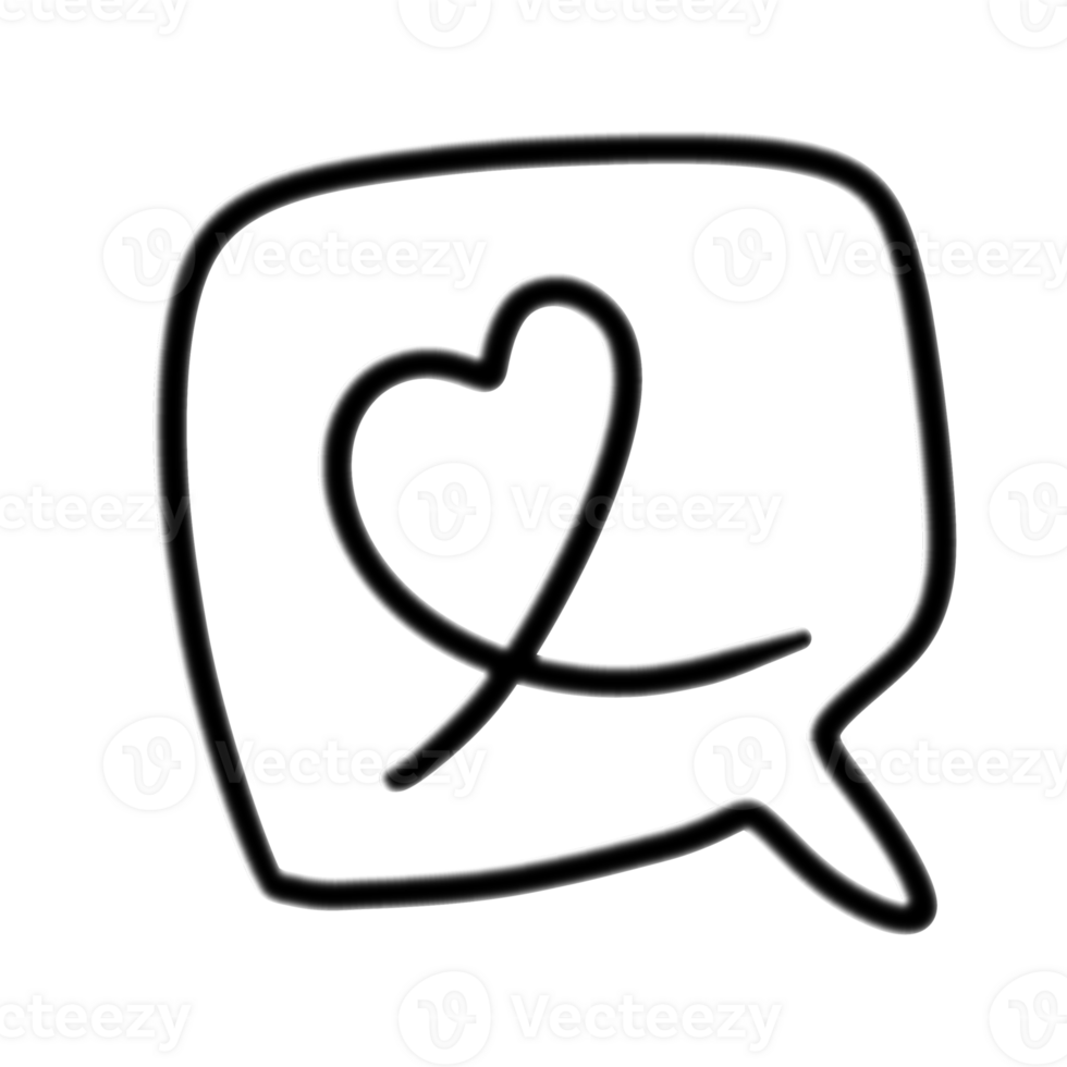heart with speech bubbles png
