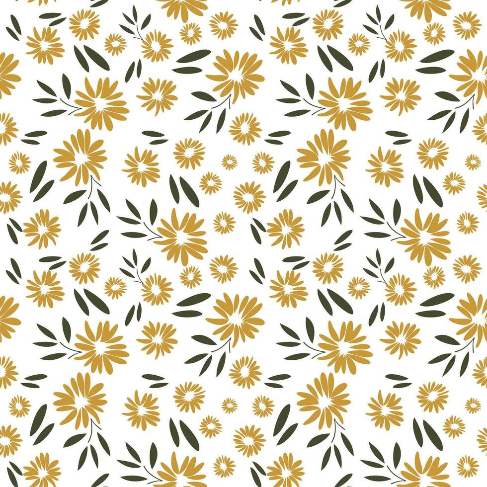 Seamless floral pattern for fabric, poster or wallpaper. vector background