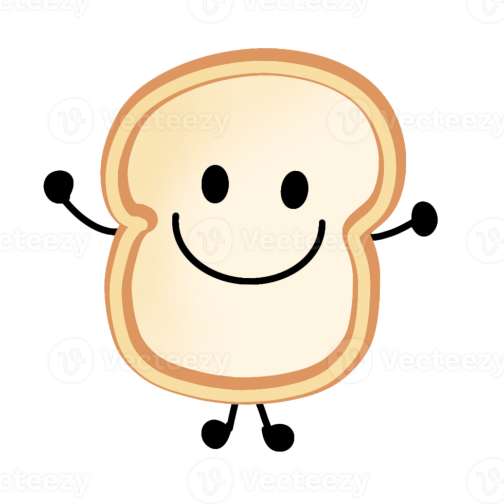 Funny bread have a good day png