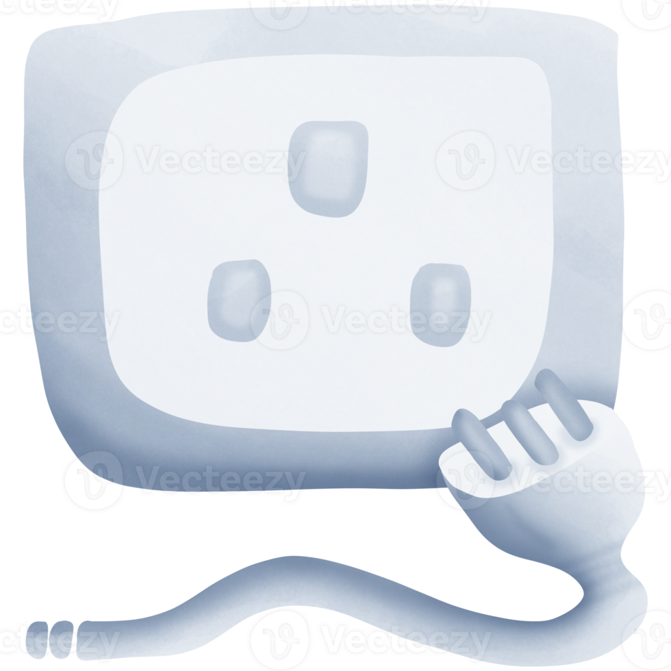 3 pin plugs and sockets are removed from each other isolated on transparent background png