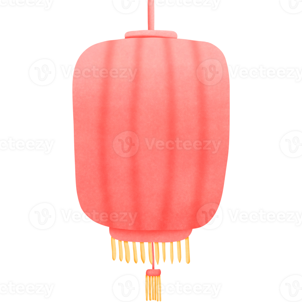 Chinese lantern isolated on transparent background png
