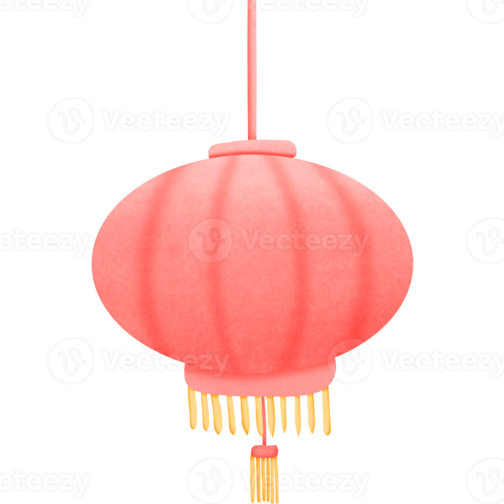Chinese lantern isolated on transparent background png