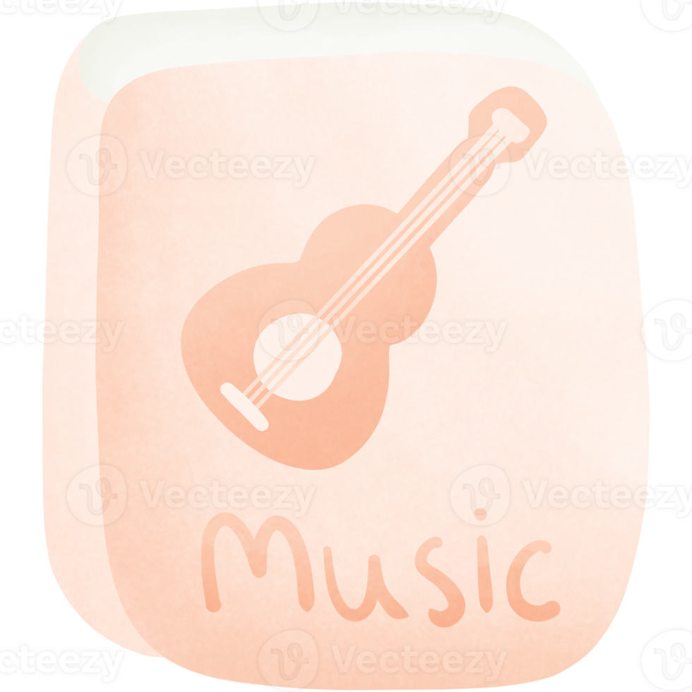 Music book isolated on transparent background png