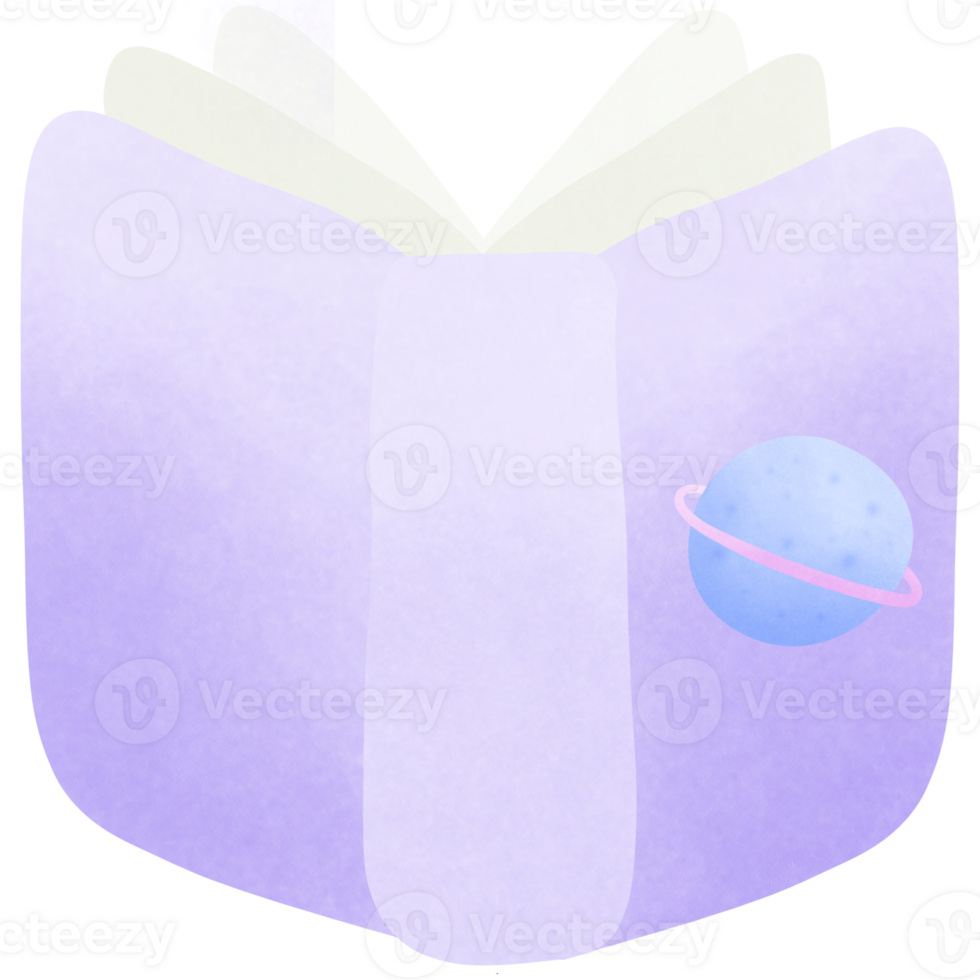 Science book isolated on transparent background png