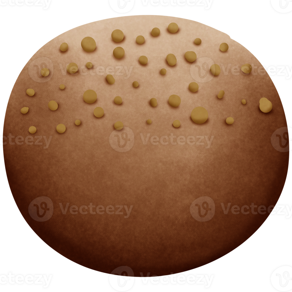Chocolate ball isolated on transparent background png