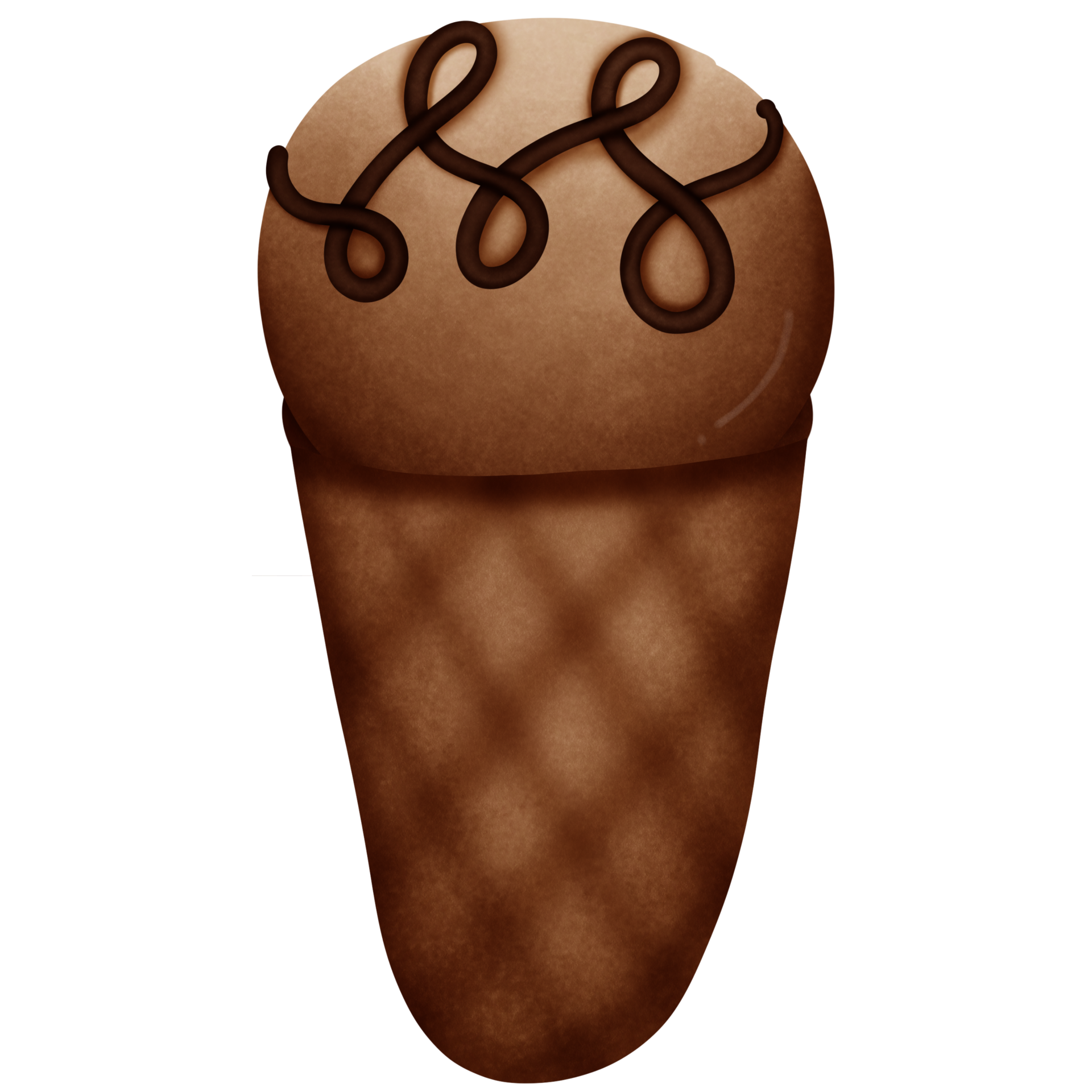 Chocolate ice cream isolated on transparent background 27129437 PNG