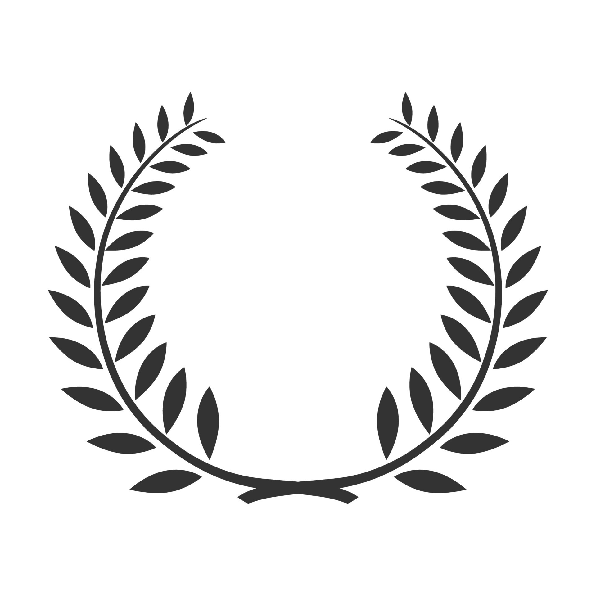 Laurel wreath vector illustration black and white 27129876 Vector Art