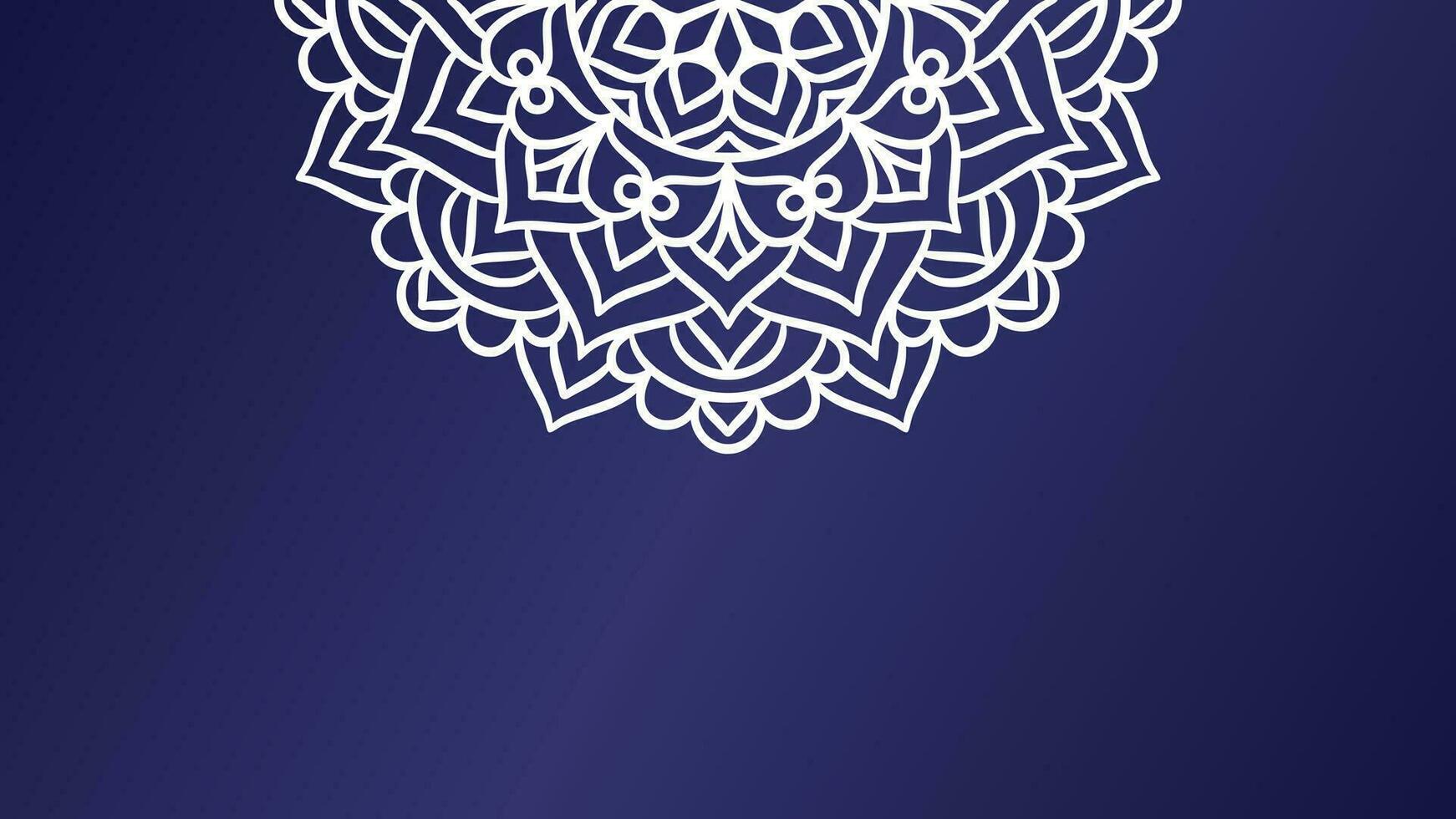 plantilla de fondo de ornamento redondo de mandala vector