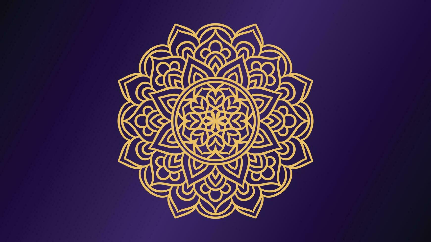 Mandala round ornament background template vector