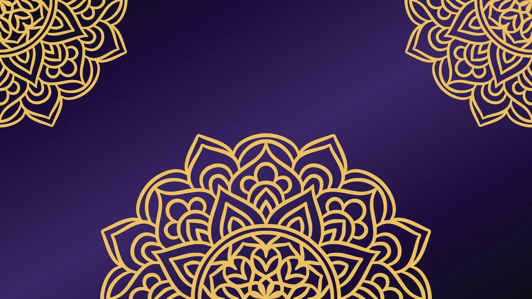 plantilla de fondo de ornamento redondo de mandala vector