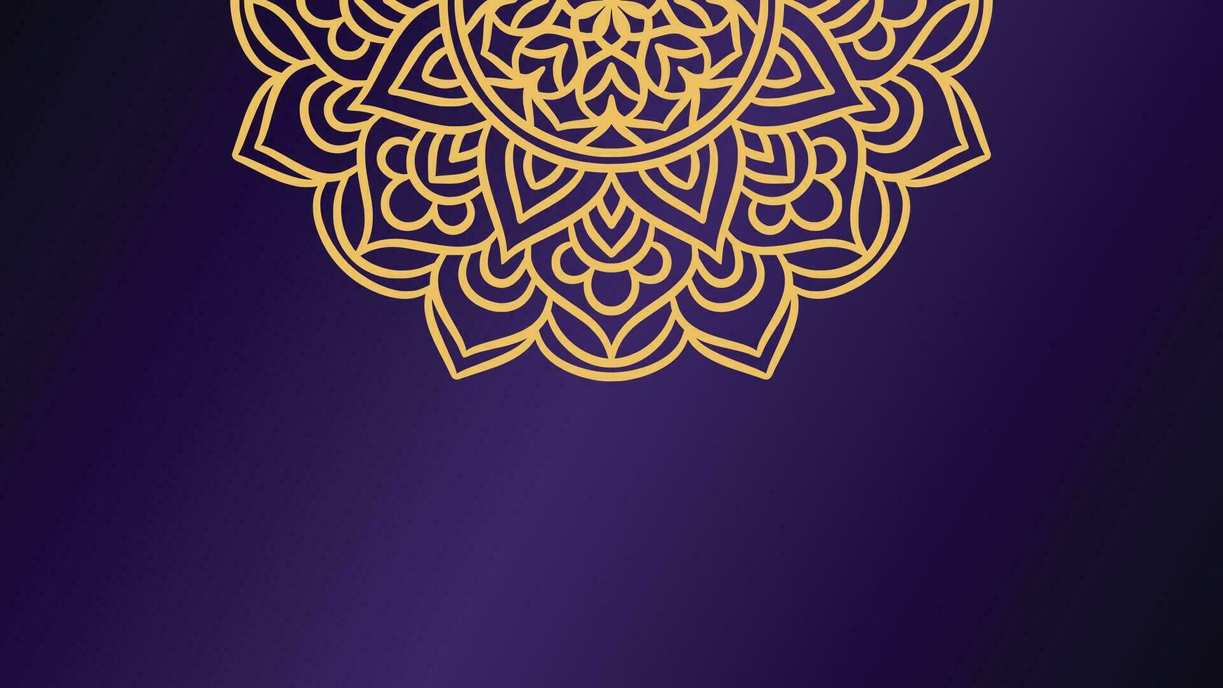 plantilla de fondo de ornamento redondo de mandala vector