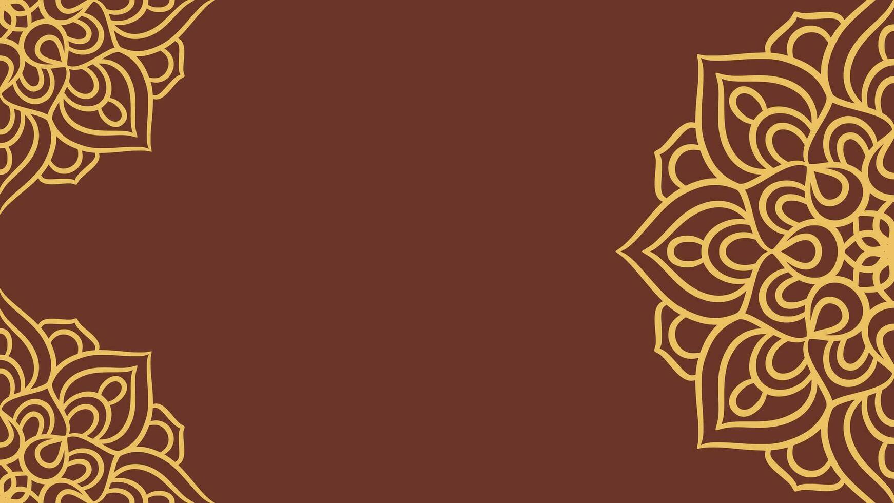 Mandala round ornament background template vector