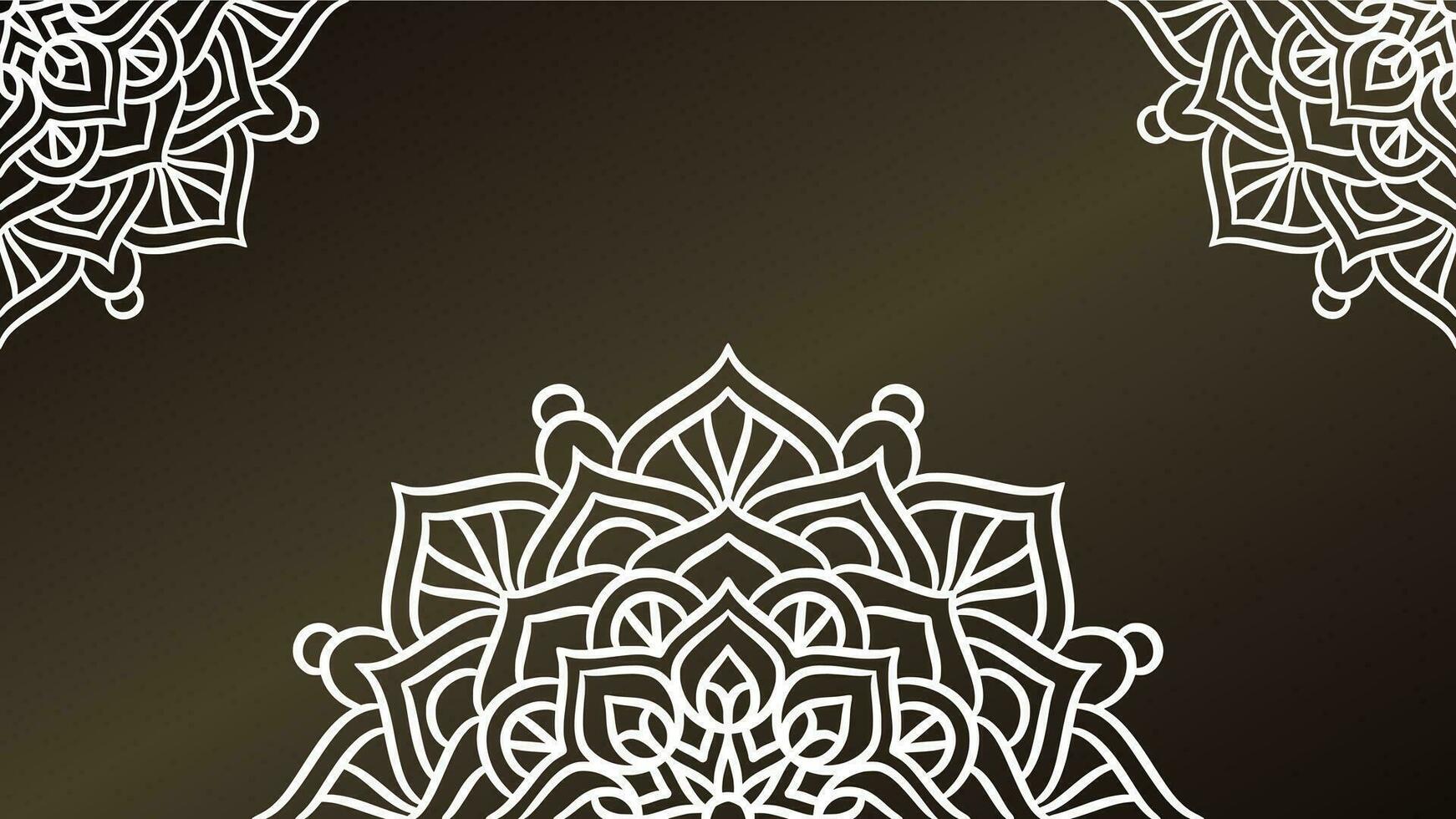 Mandala round ornament background template vector