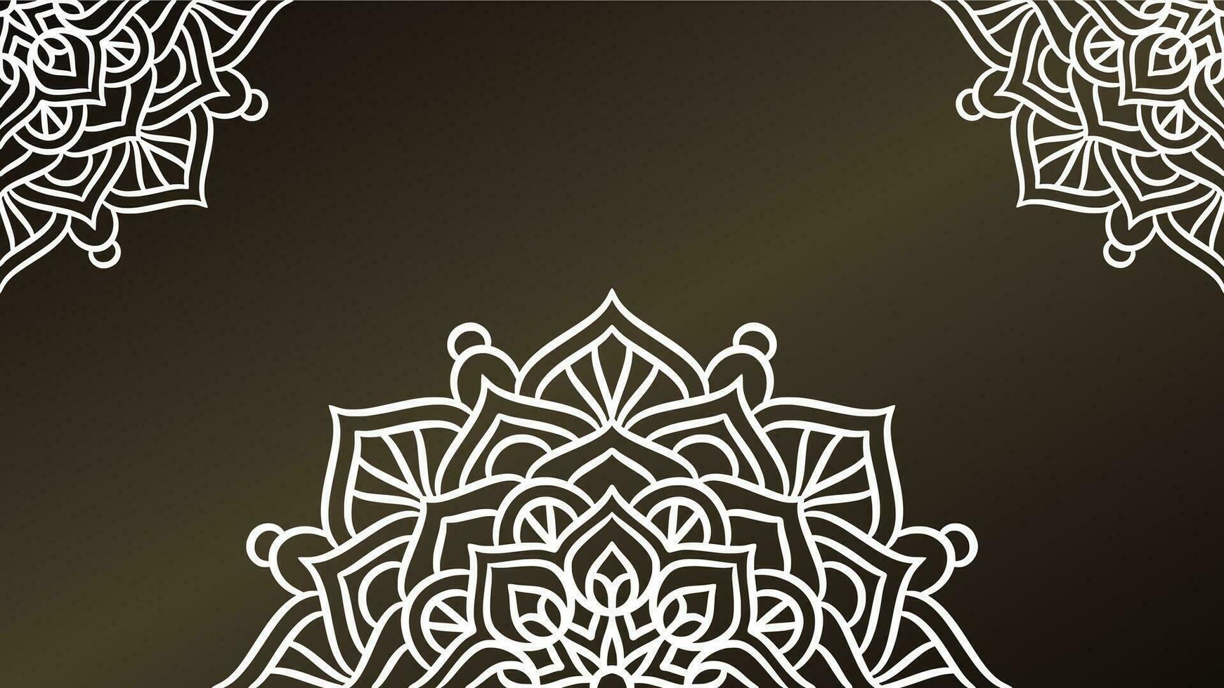 plantilla de fondo de ornamento redondo de mandala vector