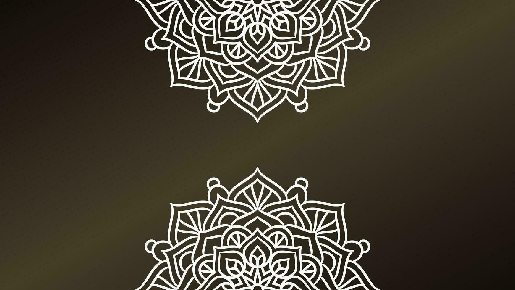 Mandala round ornament background template vector