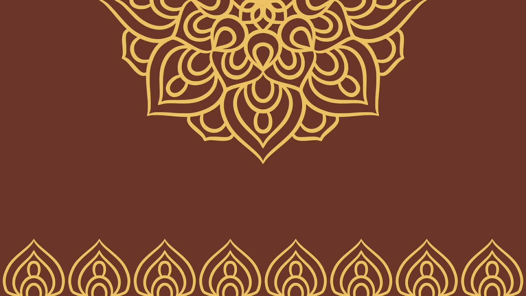 Mandala round ornament background template vector