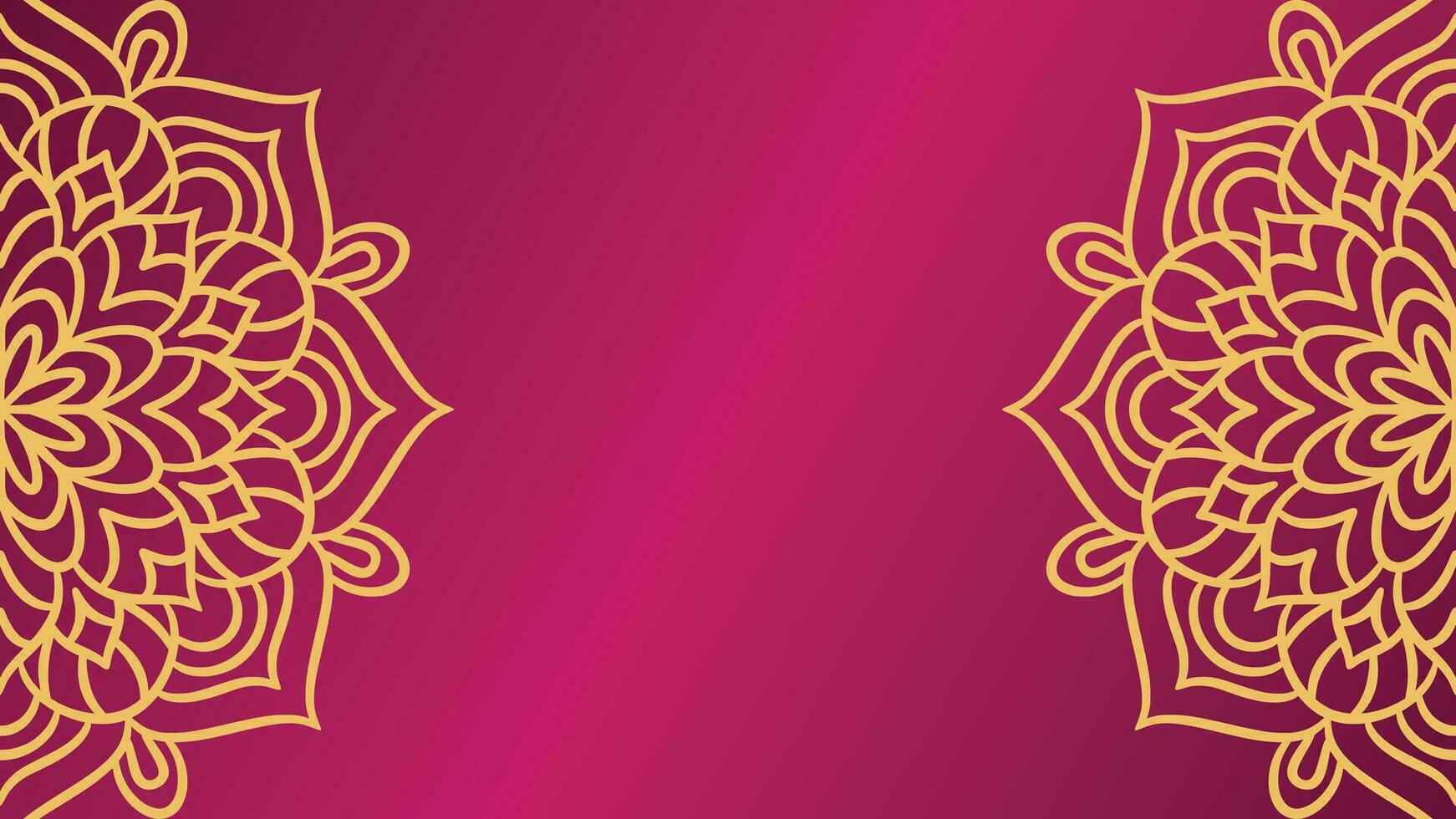 Mandala round ornament background template vector