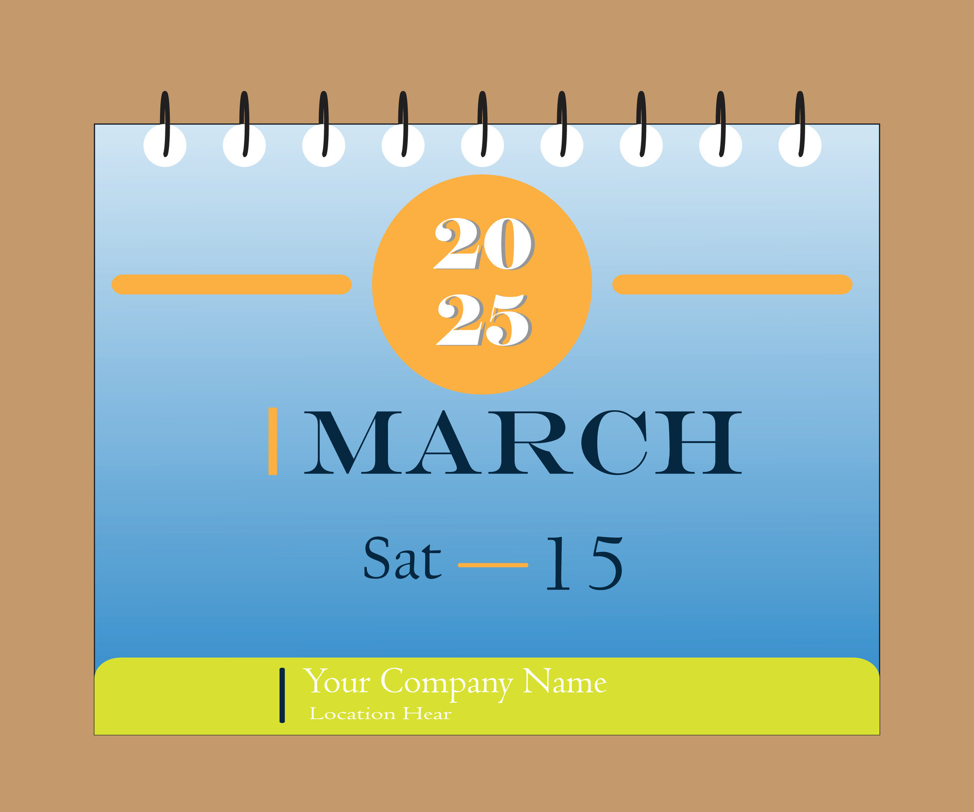 15 March 2025 Daily calendar design vector 27130395 Vector Art at Vecteezy