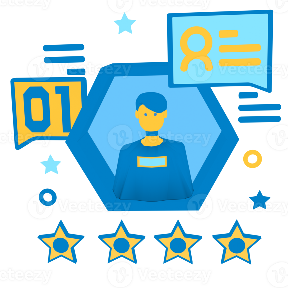 Digital marketing 3d icon object png