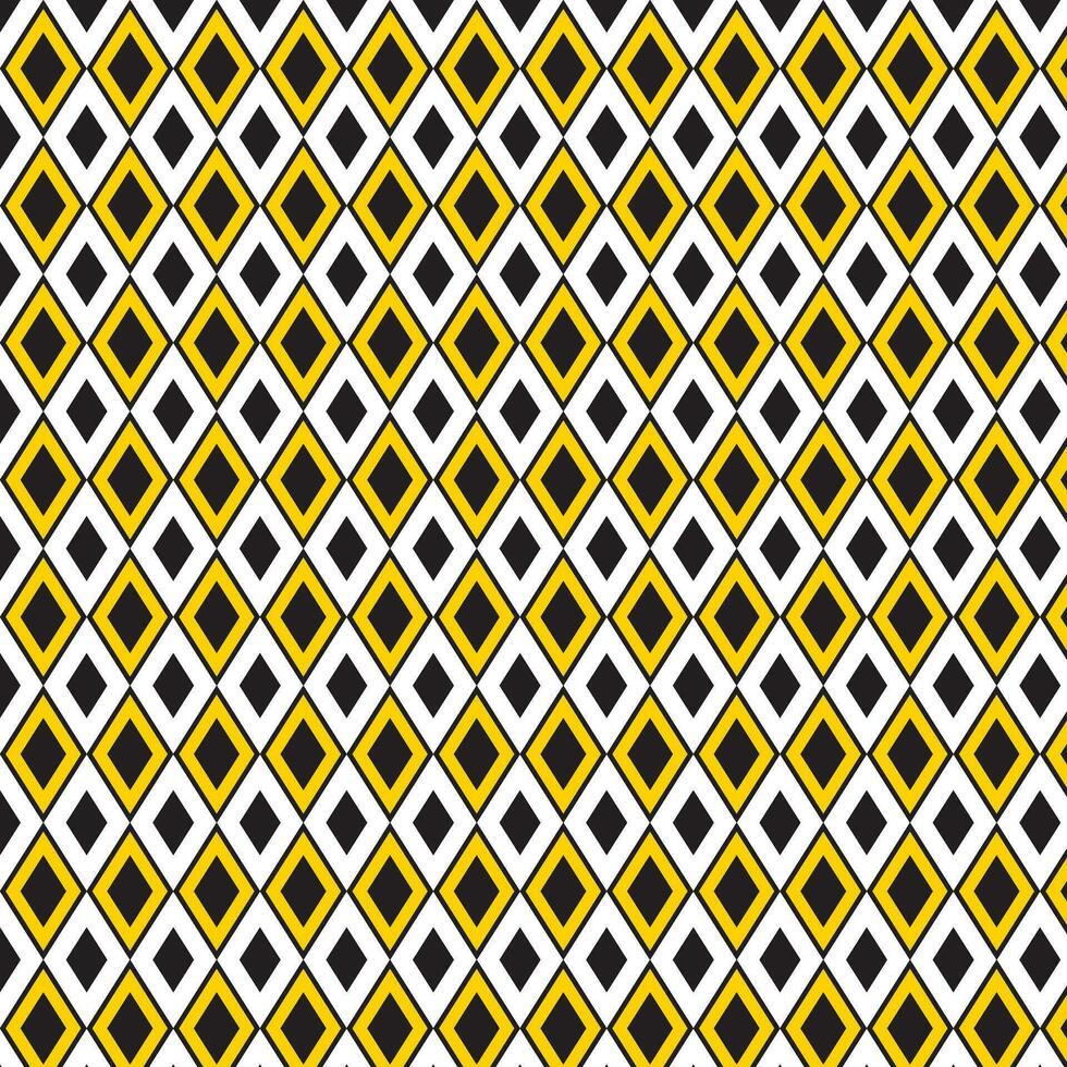 abstract geometric black yellow rhombus pattern, perfect for background, wallpaper vector