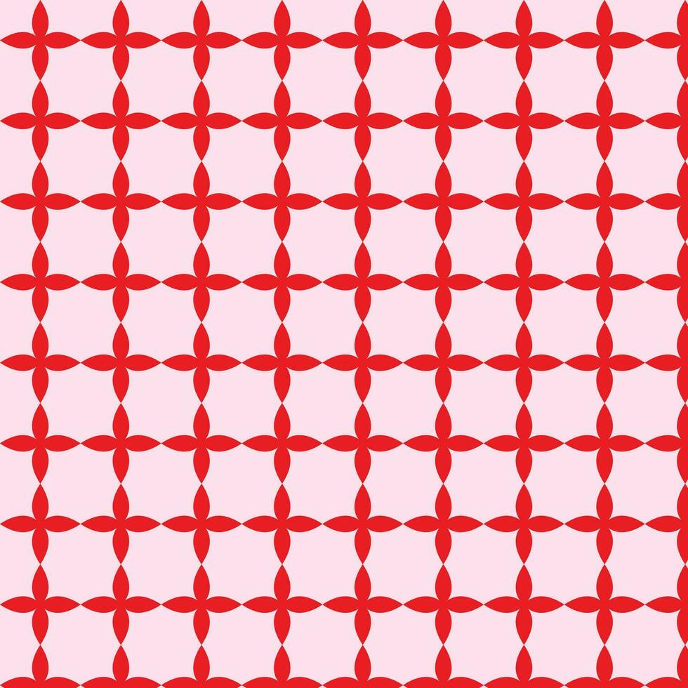abstract geometric red flower pattern, perfect for background, wallpaper vector