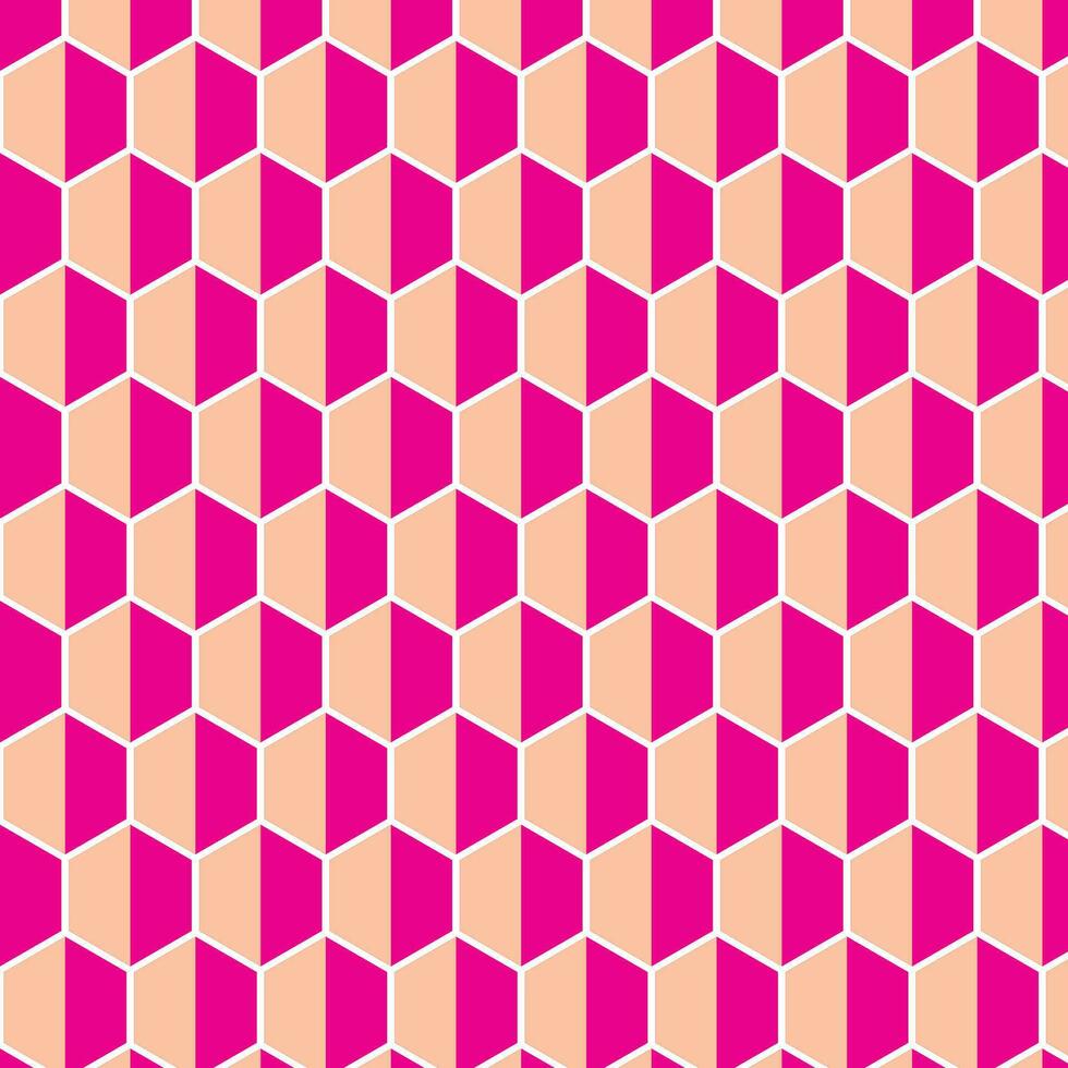 abstract geometric pink hexagon pattern, perfect for background, wallpaper vector