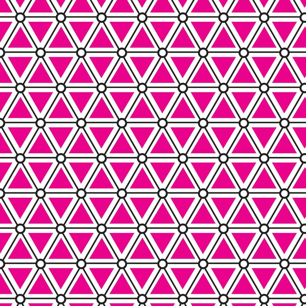 abstract geometric black pink triangle dot pattern, perfect for background, wallpaper vector