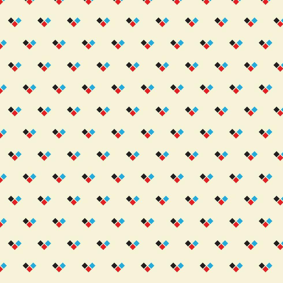 abstract geometric black red blue rectangle pattern with cream background, perfect for background, wallpaper vector
