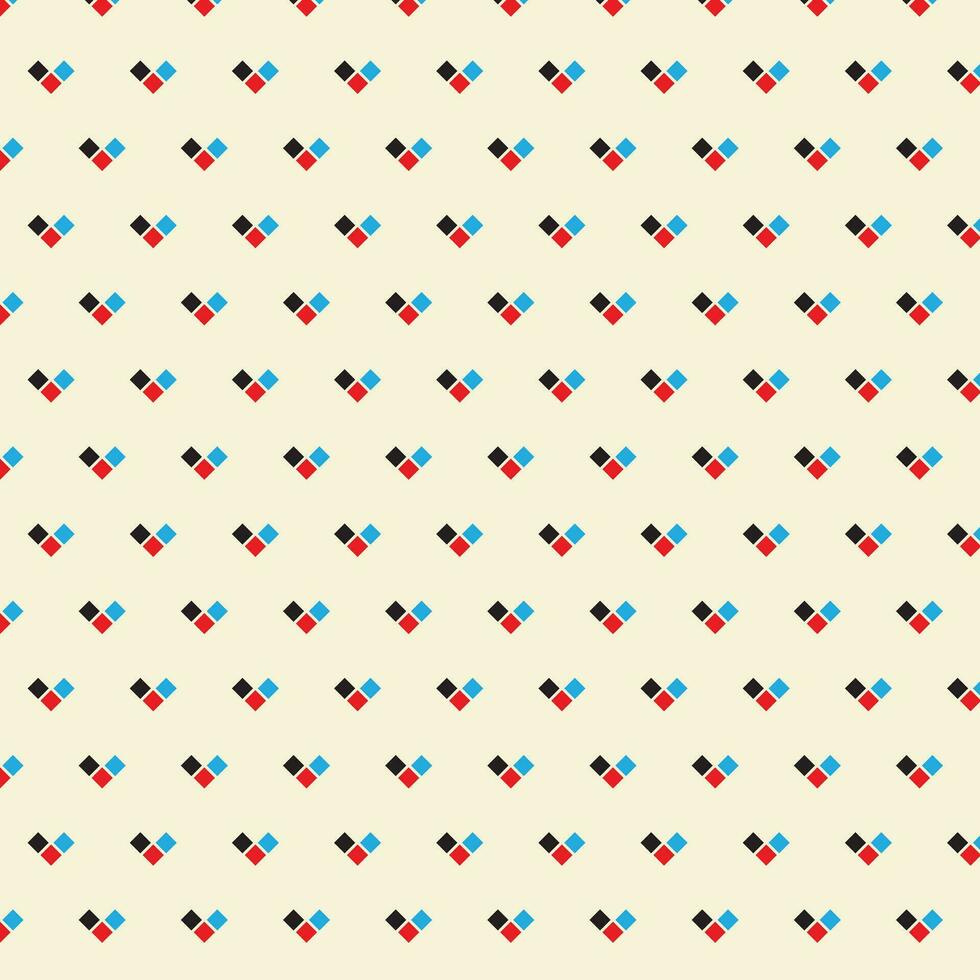 abstract geometric black red blue rectangle pattern with cream background, perfect for background, wallpaper vector
