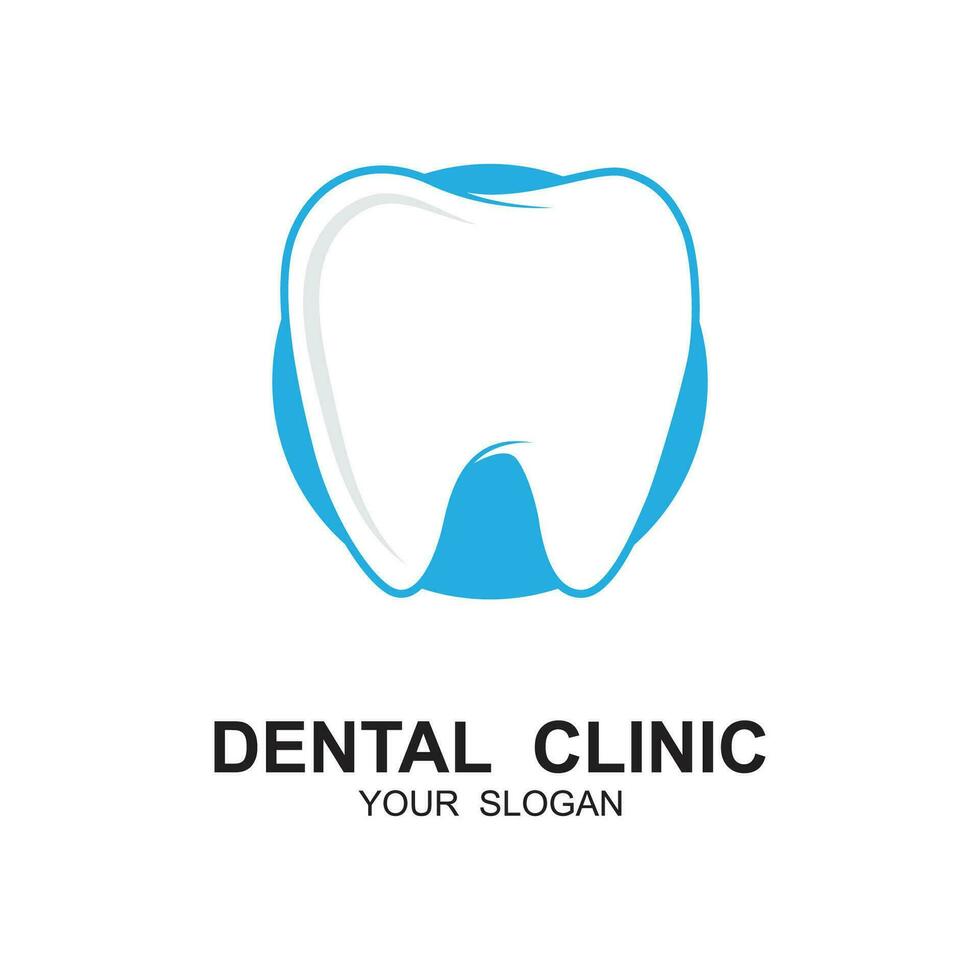 dental logo for dentist and dental clinic vector