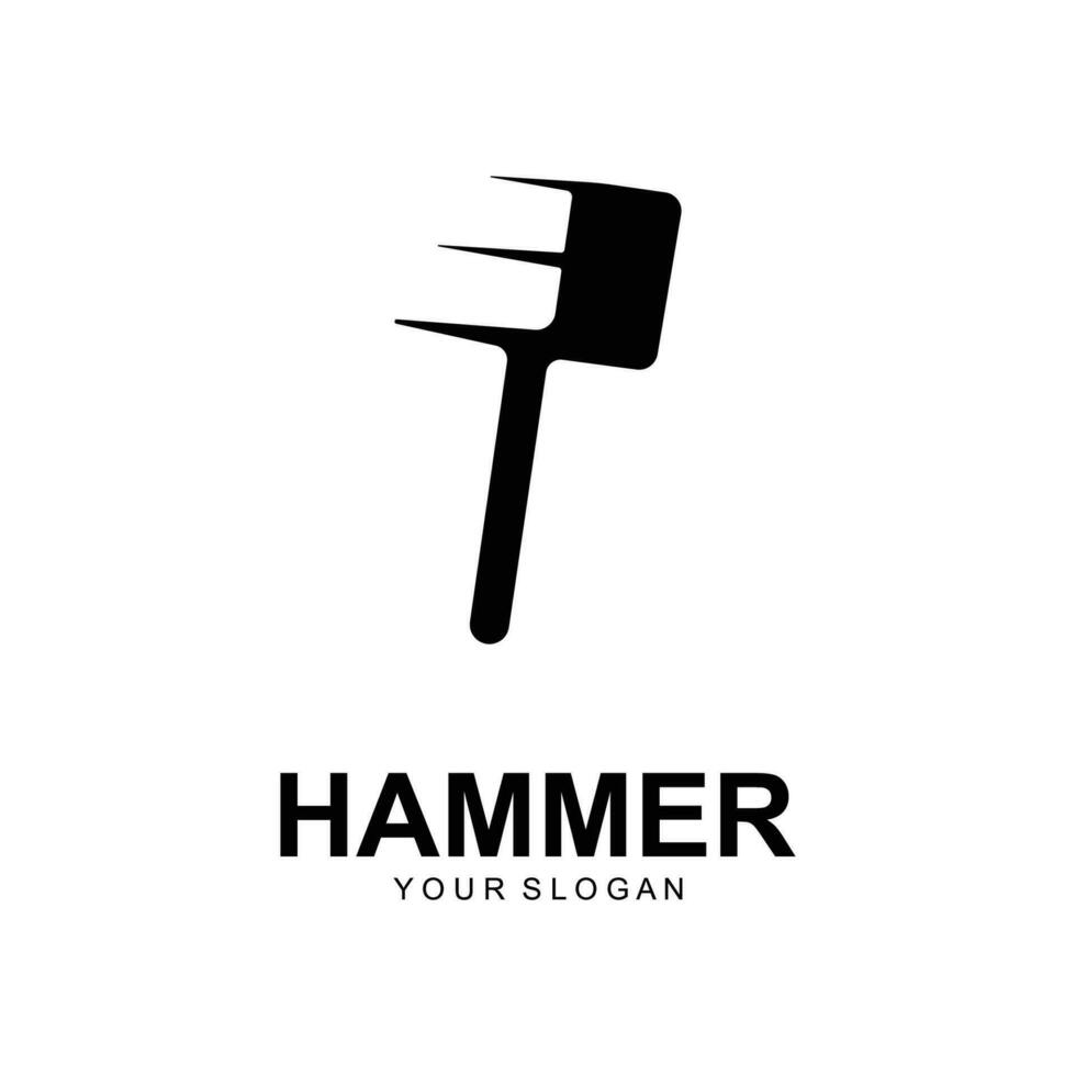 hammer logo vector illustration design