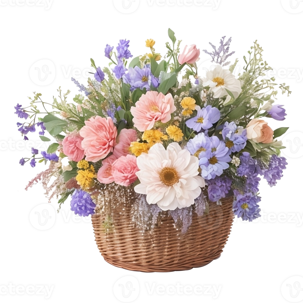 Flower basket clip art png