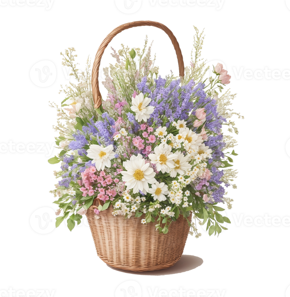 Flower basket clip art png