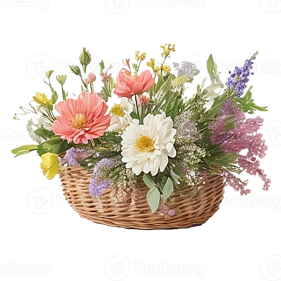 Flower basket clip art png