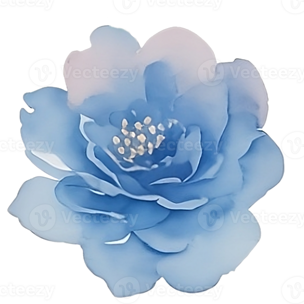 Blue flower clip art png