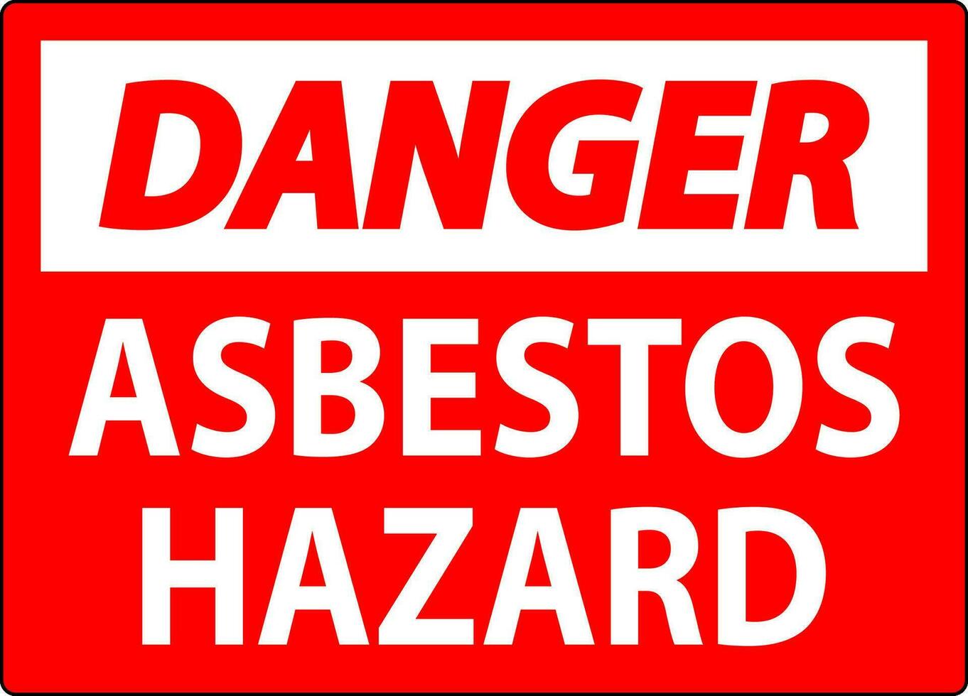 Asbestos Danger Signs Asbestos Hazard Area Authorized Personnel Only vector