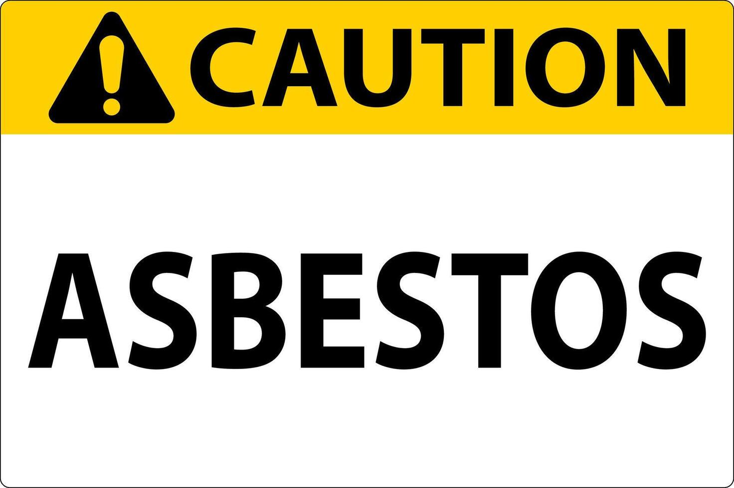 Asbestos Caution Signs Asbestos Hazard Area Authorized Personnel Only vector