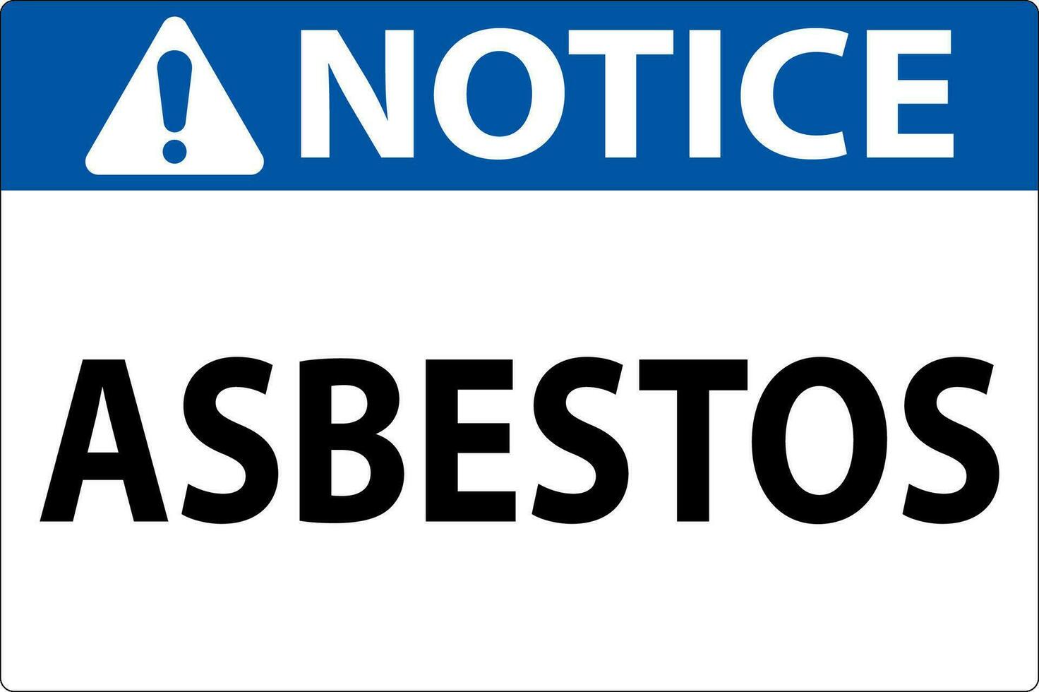 Asbestos Notice Signs Asbestos Hazard Area Authorized Personnel Only vector