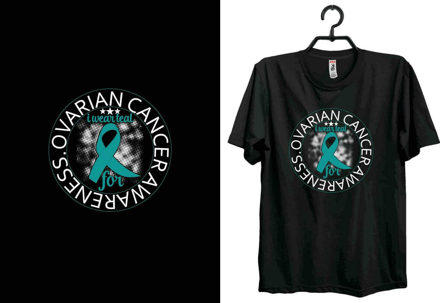 Ovarian cancer t-shirt design. Typography t-shirt design. Custom t-shirt design. World cancer t-shirt design vector