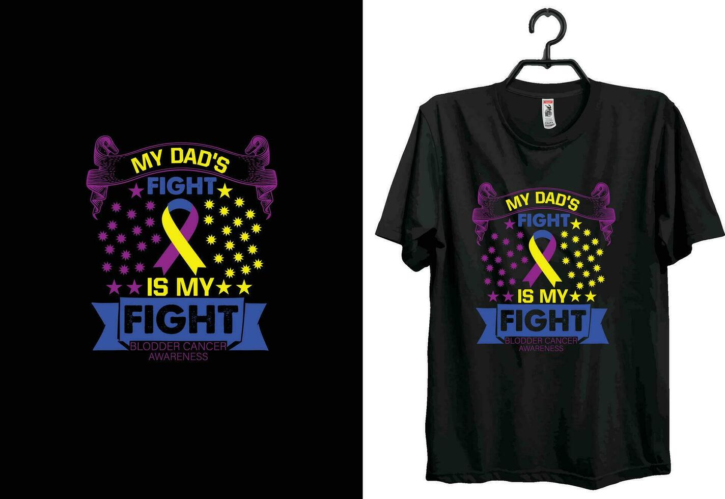 Bladder cancer t-shirt design. Typography t-shirt design. Custom t-shirt design. World cancer t-shirt design vector