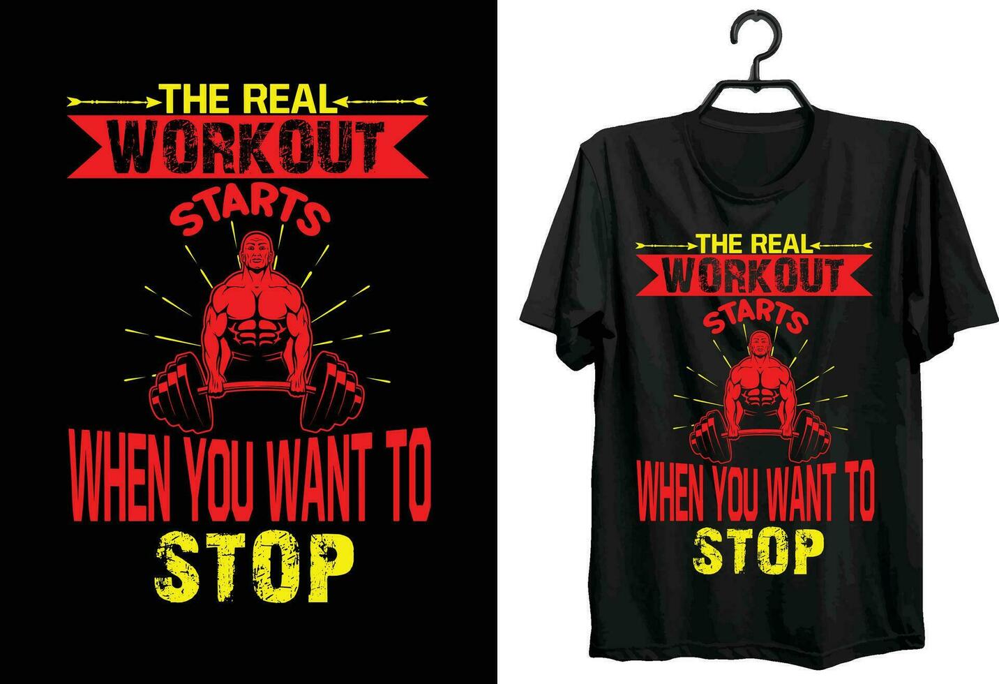 Gym and fitness T-shirt Design. Typography, Custom, Vector t-shirt design. Gym and Fitness t-shirt design for all gym lovers and fitness clubs
